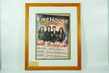 Firehouse Band Signed Poster W/Concert Ticket