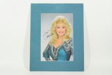 Dolly Parton Signed and Matted Photo