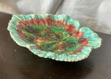 Majolica Begonia Leaf Plate