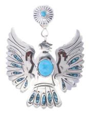 Rare Herbert Begay (Navajo) Thunderbird Necklace