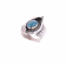 Navajo Sterling Silver Red Mountain Turquoise Ring