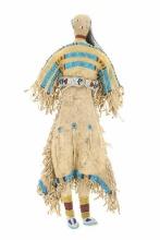 A Fine, Early & Large Cheyenne Beaded Doll 19th C.