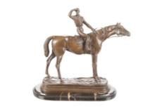 Signed Pierre-Jules Mêne Bronze "Horse & Jockey"