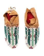 Northern Cheyenne Spotted Horse Mens Moccasins