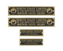 Northern Pacific Railway & Haynes Brass Tags (4)