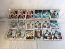 Lot of 18 Pcs Collector Vintage MLB Baseball Sport Trading Assorted Cards & Players -See Pictures