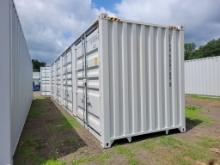 2024 AGT 40' HIGH CUBE FOUR MULTI DOOR CONTAINER, FOUR SIDE OPEN DOOR, ONE