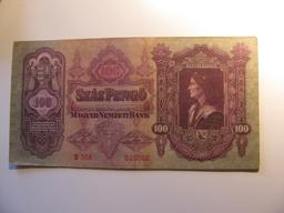 Foreign Currency: 1930 Hungary 1,000 Pengo