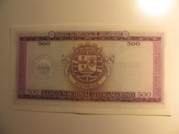 Foreign Currency: 1967 Mozambique 500 Escudos (UNC)