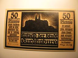 Foreign Currency: 1921 Germany 50 Pfennig Notgeld (UNC)
