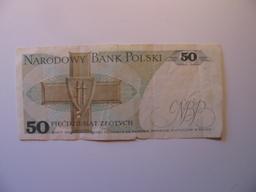 Foreign Currency:  1988 Poland 50 Zlotych