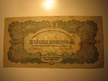 Foreign Currency: 1944 (WWII) Hunagry 20 Pengo