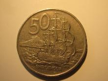 Foreign Coins:  1977 New Zealand 50 Cents