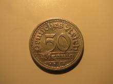 Foreign Coins: 1921 Germany 50 Pfennig