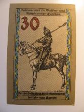 Foreign Currency: Germany 30 Pfennig Notgeld (UNC)