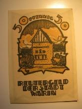 Foreign Currency: 1922 Germany 50 Pfennig Notgeld (UNC)