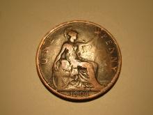 1901 Great Britain Penny (Queen Victoria Era)