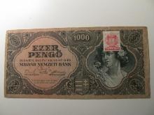 Foreign Currency: 1945 Hungary 1,000 Pengo