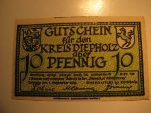 Foreign Currency: 1920 Germany 10 Pfennig Notgeld (UNC)