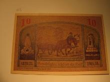 Foreign Currency: Germany 10 Pfennig Notgeld (UNC)