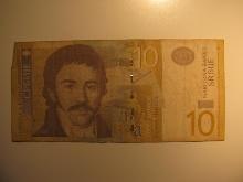 Foreign Currency: Serbai 10 Dinara