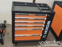 Unused Wokin 163pc Tool Set c/w 6 Drawer Rolling Tool Chest