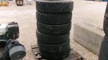 LOT OF TIRES,  (6), 225/70R19.5, NO WHEELS, AS IS WHERE IS