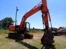 2014 HITACHI ZX160LC-5N EXCAVATOR, 7,703.6+ hrs,  ISUZU DIESEL, AC, 10' 3"