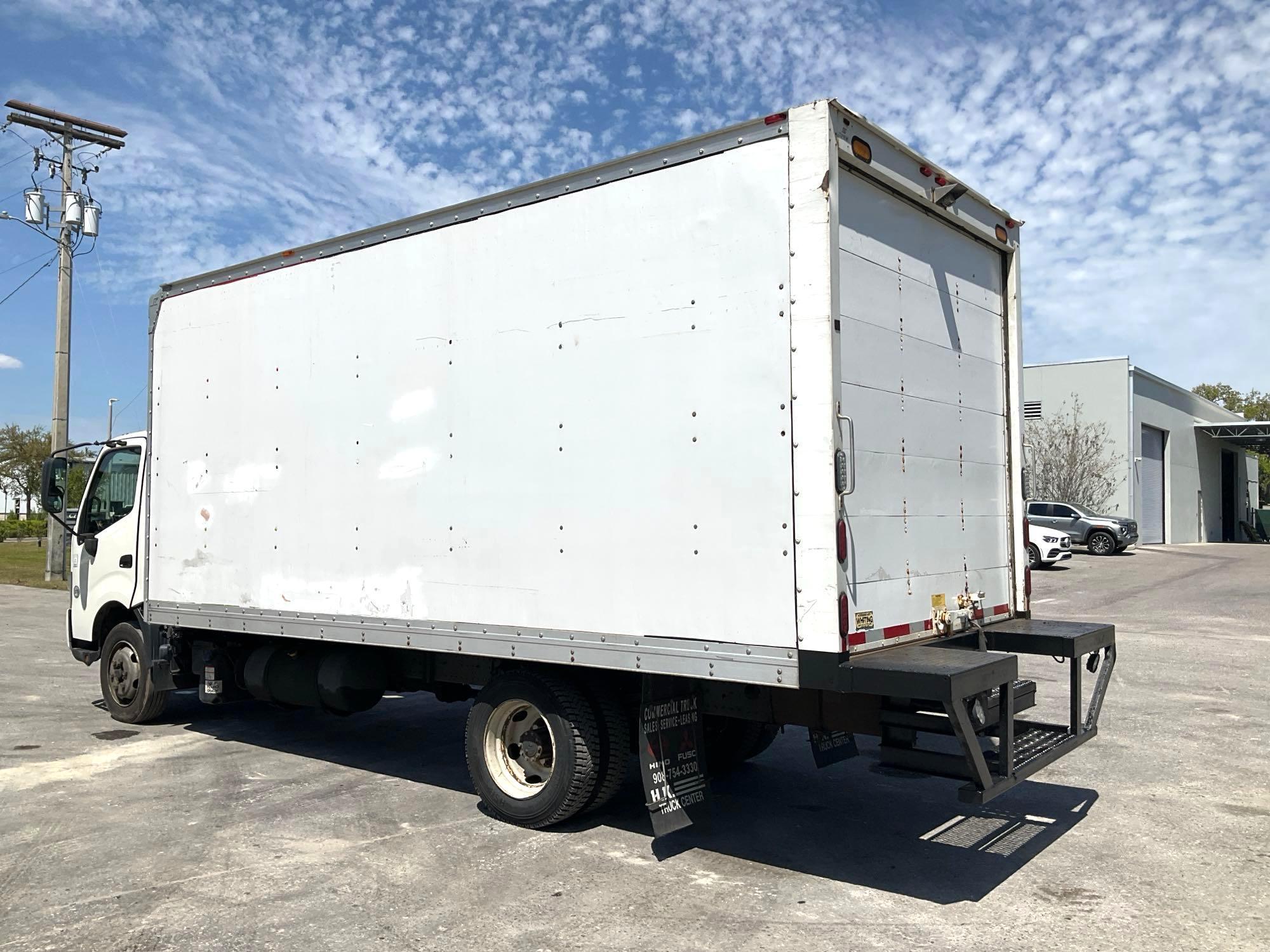 2017 HINO 740 BOX TRUCK , DIESEL , APPROX GVWR 17,950 LBS, BOX BODY APPROX 18FT, ETRACKS, BACK UP...
