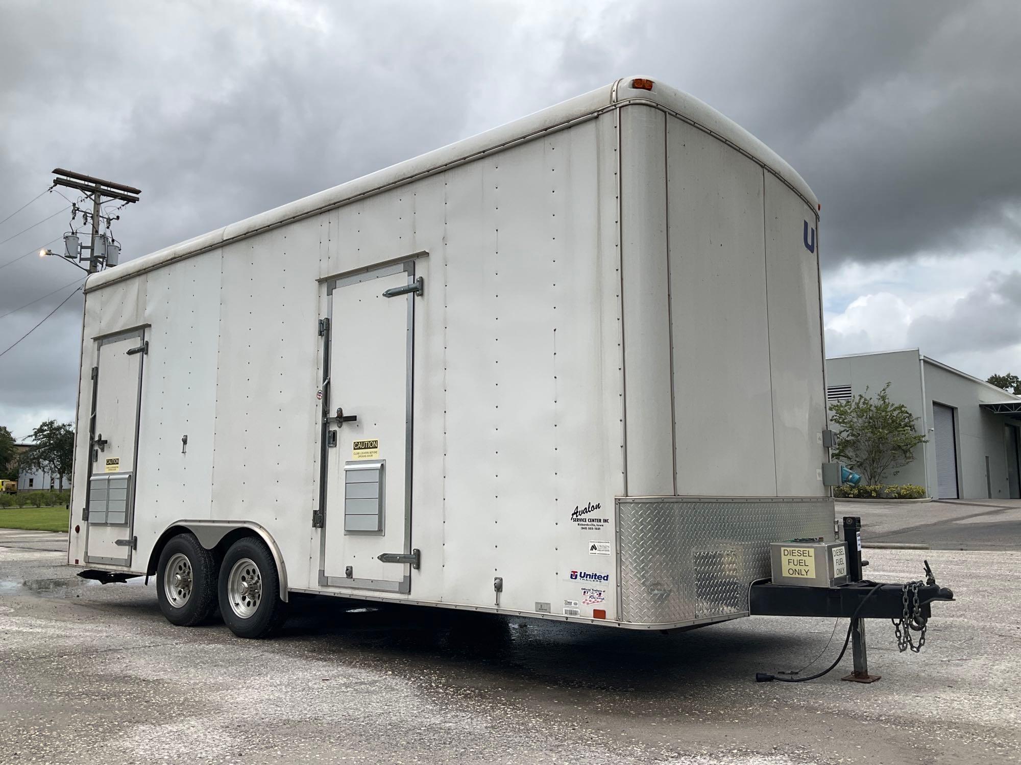 UNITED EXPRESS LINE ENCLOSED TRAILER, BOX APPROX 20FT LONG