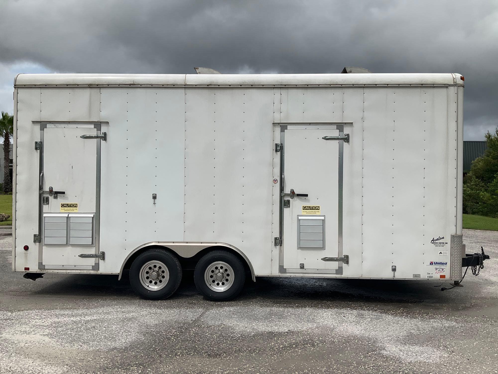 UNITED EXPRESS LINE ENCLOSED TRAILER, BOX APPROX 20FT LONG