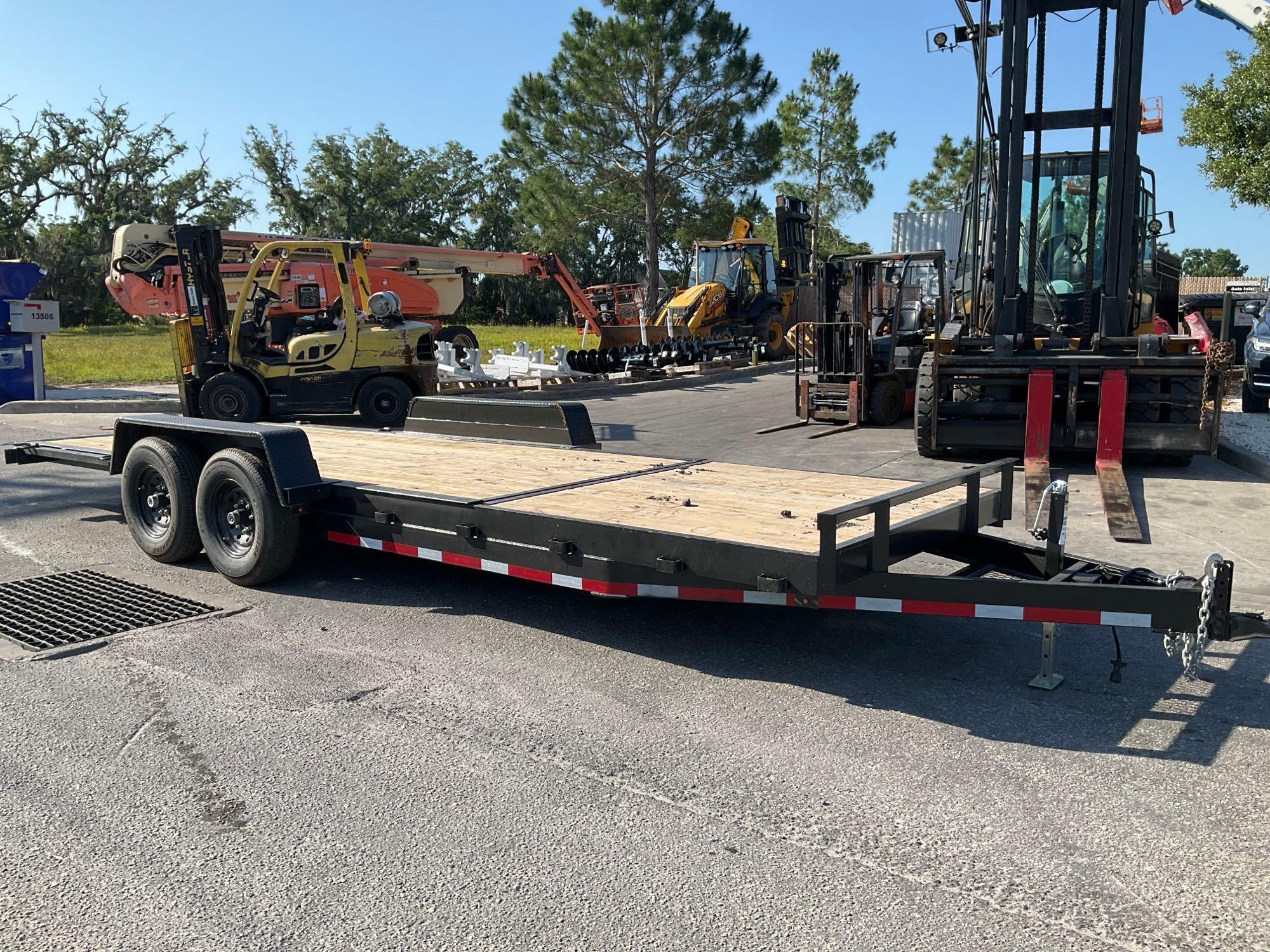 UNUSED 2024...CARRY-ON TILT TRAILER TYPE TRA/REM 7X22HDEQTILT14K, APPROX GVWR 14000LBS, APPROX 22...