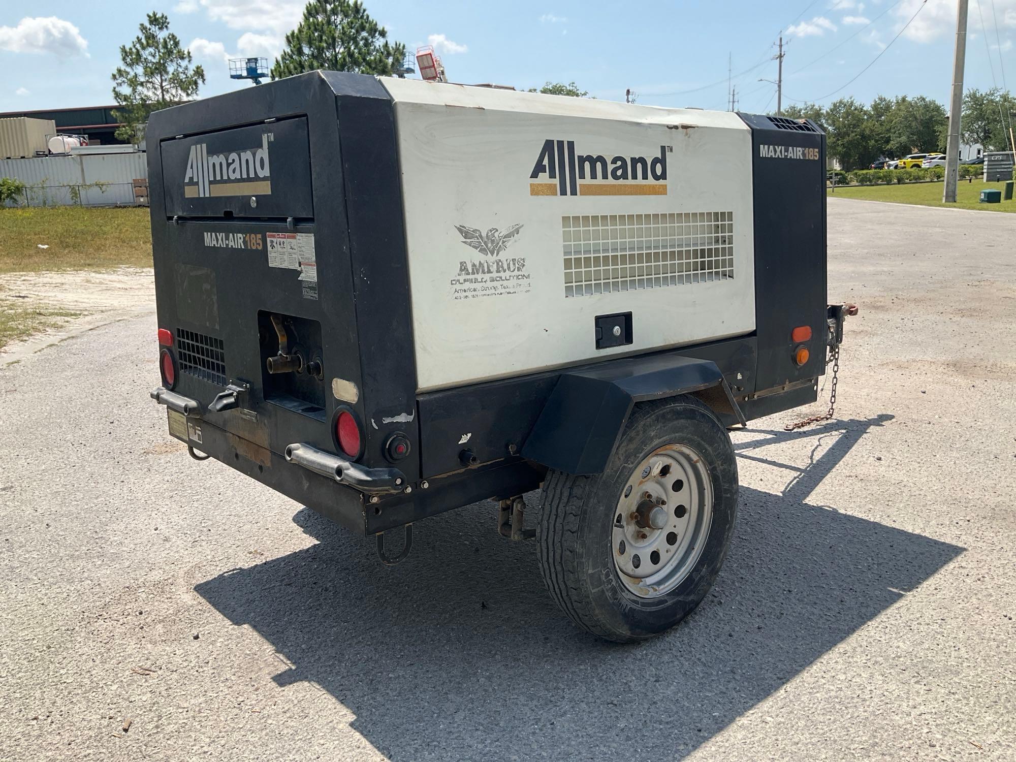 2018/2019 ALLMAND MAXI-POWER MA185-6E1 COMPRESSOR, DIESEL, TRAILER MOUNTED, NORMAL OPERATING