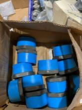 LOT OF MISCELLANEOUS TUBE FITTINGS, BATTERIES, CASTLE NUTS,...AND OTHER...EQUIPMENT