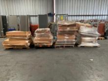4 PALLETS OF...LOT OF CONVEYOR COVER ASSEMBLIES, SPROCKET REMOVAL PLATFORMS, DRIVE BELTS, AND MORE