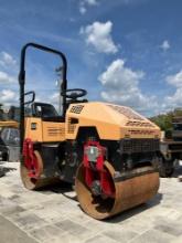 FRUD VIBRATORY ROAD ROLLER MODEL FYL-880, GAS POWERED, BRIGGS AND STRATTON MOTOR, DRUMS APPROX 30in