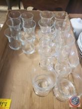 Assortment of glassware