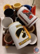 Variety of cups and mugs
