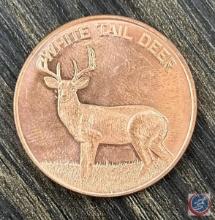 One ounce .999 fine copper coin