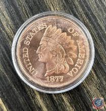 1877 One Ounce Copper Coin .999 Fine