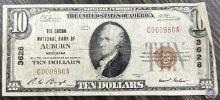 (1) $10 National Currency Bill