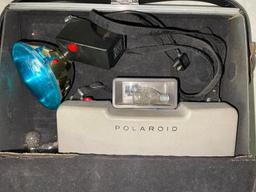 Vintage Polaroid 104 w/Case and Some Accessories