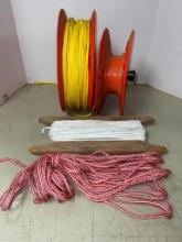 Group of Misc Rope/Cord w/Extra Reel
