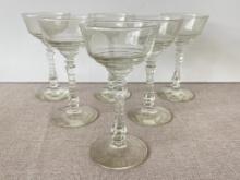 Set of 6 Barware Glasses