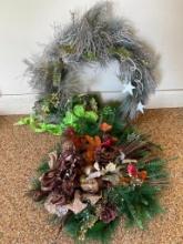 Group of Holiday Wreaths
