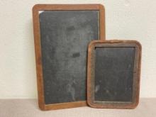 Collection of 2 Vintage School Chalkboards