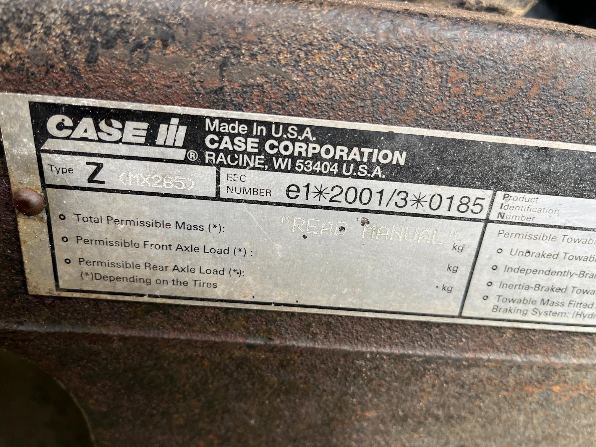 Case IH MX285 Magnum Tractor
