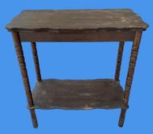 Wooden End Table—21 1/2” X 11” X 23 1/2” High