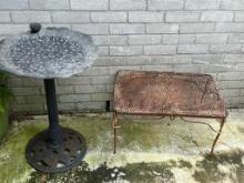 Small Iron Outdoor Coffee Table &