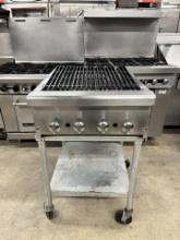 Stratus 24" Gas Charbroiler w/Equipment Stand